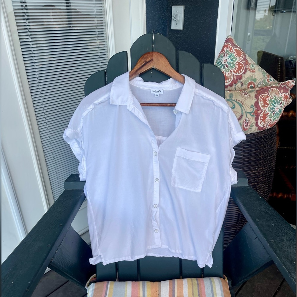 Splendid LA Cotton blend camp shirt